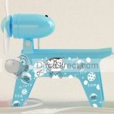 Clássico cão Forma USB mini ventilador portátil