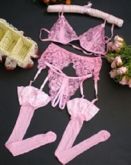 Lace Sexy Dividir Mulheres Belt Garter Meias