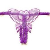 YNH Sexy Women laço borboleta corda Thong em forma de G Pant